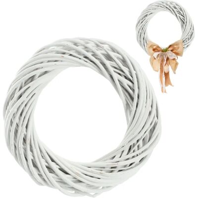 KADAX White Wicker Wreath 40 cm Wicker Wreath - Wreath KADAX White Wicker Wreath 40 cm Wicker Wreath - Wreath