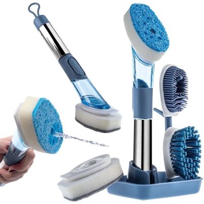 KADAX Dish Brush Set - Handle & Stand - Kitchen Tool KADAX Dish Brush Set - Handle & Stand - Kitchen Tool