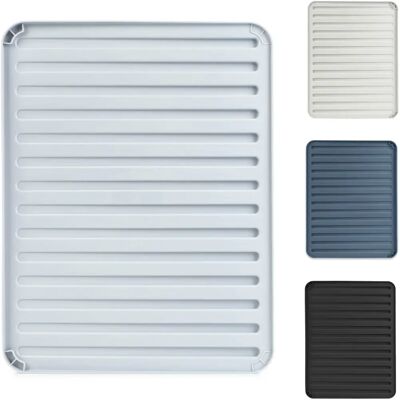 KADAX Grey Silicone Dish Drainer Mat - Kitchen Accessory KADAX Grey Silicone Dish Drainer Mat - Kitchen Accessory