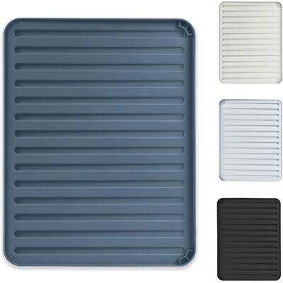 KADAX Dark Grey Silicone Dish Drainer Mat KADAX Dark Grey Silicone Dish Drainer Mat