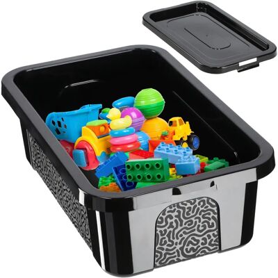 KADAX Plastic Container - 4.5L Black Lockable Box Organizer KADAX Plastic Container - 4.5L Black Lockable Box Organizer