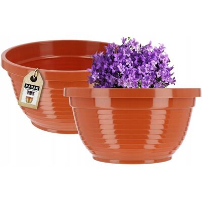 KADAX Flower Pot Cover 26cm - Weather-Resistant Plastic Garden Decor KADAX Flower Pot Cover 26cm - Weather-Resistant Plastic Garden Decor