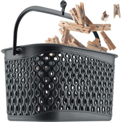 KADAX Hanging Basket for Clips Holder Rectangular Grey - Basket KADAX Hanging Basket for Clips Holder Rectangular Grey - Basket