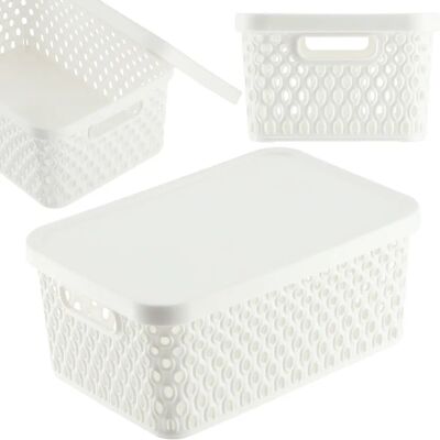KADAX Storage Basket with Lid - 4.5L - Organizer Container KADAX Storage Basket with Lid - 4.5L - Organizer Container