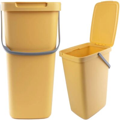 Kadax Waste Bin 20L - Modern Segregation Container with Handle Kadax Waste Bin 20L - Modern Segregation Container with Handle