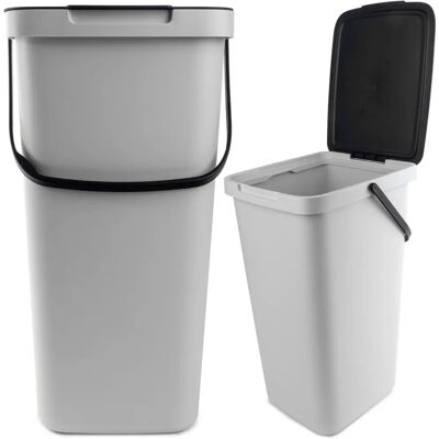 Kadax Waste Bin - Segregation 25L - Modern Plastic Container Kadax Waste Bin - Segregation 25L - Modern Plastic Container