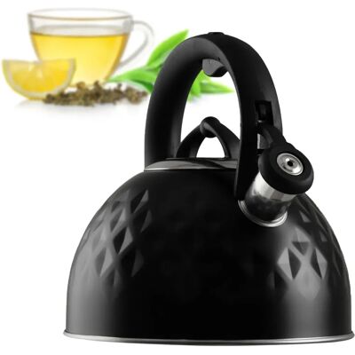 Kadax Steel Kettle 2.5L - Traditional Induction Gas Whistle Kadax Steel Kettle 2.5L - Traditional Induction Gas Whistle