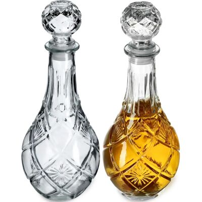 KADAX 2x Caraffa da Whisky - Decanter in Cristallo per Alcol e Bevande KADAX 2x Caraffa da Whisky - Decanter in Cristallo per Alcol e Bevande
