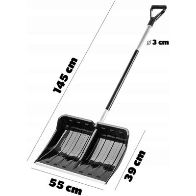 KADAX Snow Shovel Large Shovel Strong For Snow Removal Aluminium Handle - Snow Shovel KADAX Snow Shovel Large Shovel Strong For Snow Removal Aluminium Handle - Snow Shovel