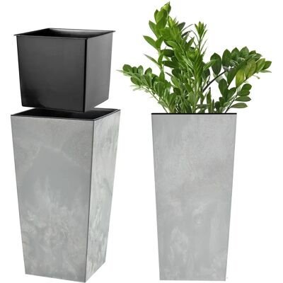 Kadax 47cm Blumentopf mit Abdeckung, Einsatz und Ständer Kadax 47cm Blumentopf mit Abdeckung, Einsatz und Ständer