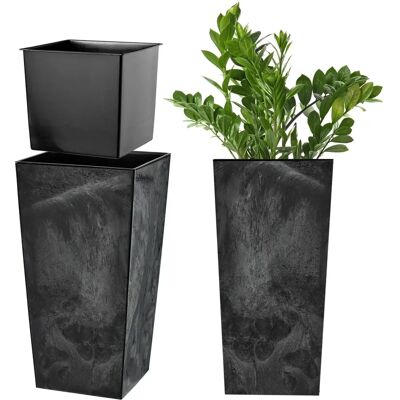 Kadax 36cm Flower Pot Cover with Insert and Support - Indoor/Outdoor Kadax 36cm Flower Pot Cover with Insert and Support - Indoor/Outdoor
