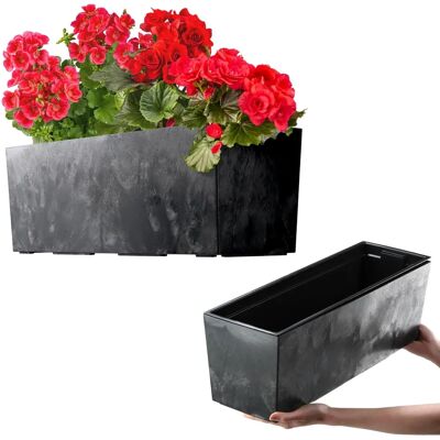 KADAX Balcony Flower Bed 56cm with Insert - Modern Design KADAX Balcony Flower Bed 56cm with Insert - Modern Design