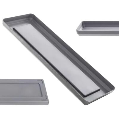 Kadax Plastic Rectangular Planter Tray 40cm - Plant Pot Support Kadax Plastic Rectangular Planter Tray 40cm - Plant Pot Support