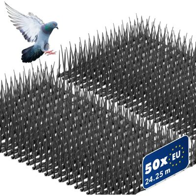 Kadax - Púas Antipájaros - Acero Inoxidable - 24,25 m - Seguro Kadax - Púas Antipájaros - Acero Inoxidable - 24,25 m - Seguro