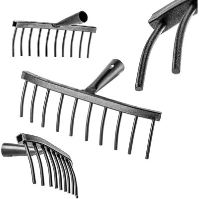 KADAX Stone rake steel 10-tine garden rake Soil - Garden Rake KADAX Stone rake steel 10-tine garden rake Soil - Garden Rake
