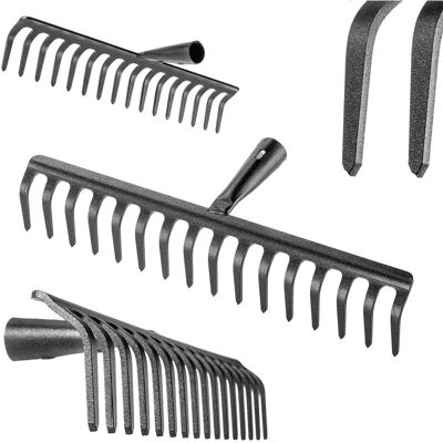 KADAX Steel Leaf Rake 16 Tine Garden Rake - Garden Tool KADAX Steel Leaf Rake 16 Tine Garden Rake - Garden Tool