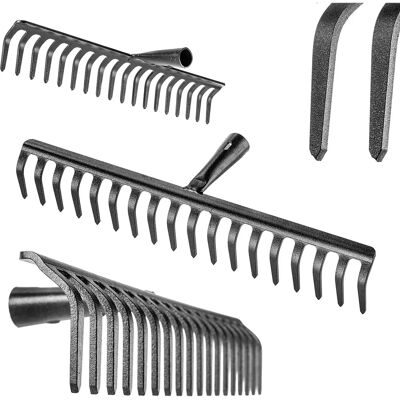 KADAX Steel Leaf Rake 18-Tine Garden Rake - Garden Tools KADAX Steel Leaf Rake 18-Tine Garden Rake - Garden Tools