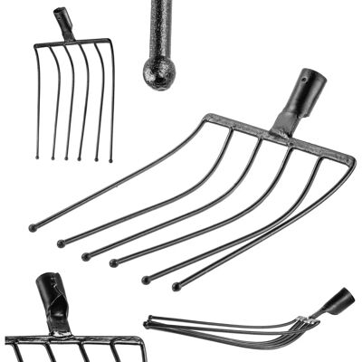 KADAX Stahl 6-Zinken Gartengabel - Langlebig, Leicht, Ergonomisch KADAX Stahl 6-Zinken Gartengabel - Langlebig, Leicht, Ergonomisch