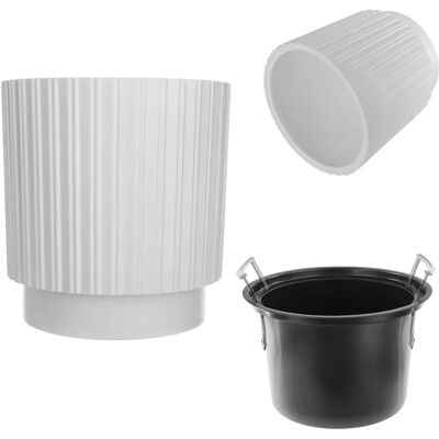 Kadax - 40cm Frostproof Plastic Flower Pot with Insert Kadax - 40cm Frostproof Plastic Flower Pot with Insert