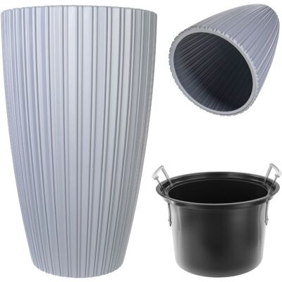 Kadax Lavoye 30cm Flower Pot with Insert - Durable & Frost-Resistant Kadax Lavoye 30cm Flower Pot with Insert - Durable & Frost-Resistant
