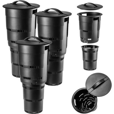 KADAX Compostador Subterráneo 11L - Kit de Compostaje de Jardín 3 piezas KADAX Compostador Subterráneo 11L - Kit de Compostaje de Jardín 3 piezas
