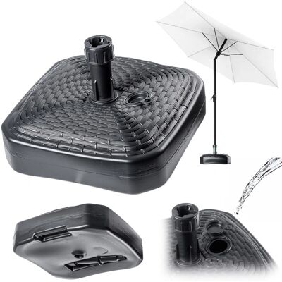 KADAX - Base Square Garden Umbrella 39cm - Palo 24-30mm - Dura plastica - Garden Umbrella Base KADAX - Base Square Garden Umbrella 39cm - Palo 24-30mm - Dura plastica - Garden Umbrella Base