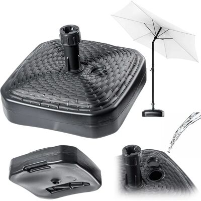 KADAX - Base Square Garden Umbrella 39cm - Palo 24-30mm - Dura plastica - Garden Umbrella Base KADAX - Base Square Garden Umbrella 39cm - Palo 24-30mm - Dura plastica - Garden Umbrella Base