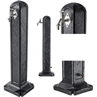 KADAX Garden Post with Tap Anthracite/Granite - Garden Post KADAX Garden Post with Tap Anthracite/Granite - Garden Post