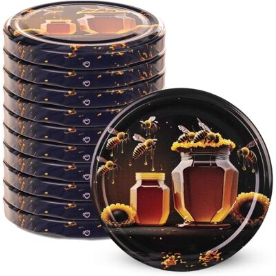 KADAX Metal lids for Virbo jars - 82mm black KADAX Metal lids for Virbo jars - 82mm black
