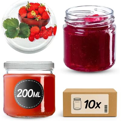 KADAX Jar Lerma 200ml - Airtight, Durable, Food Safe KADAX Jar Lerma 200ml - Airtight, Durable, Food Safe