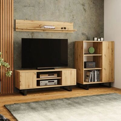 KOBI Focus Loft stylowa szafka RTV z półkami KOBI Focus Loft stylowa szafka RTV z półkami