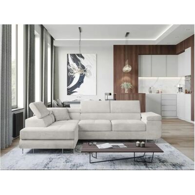 Sconto Anton Weiß Ecksofa - Schlafsofas Sconto Anton Weiß Ecksofa - Schlafsofas