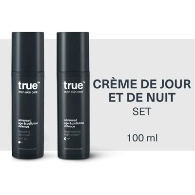 true men skin care - Zestaw pielęgnacyjny na dzień i noc dla mężczyzn true men skin care - Zestaw pielęgnacyjny na dzień i noc dla mężczyzn