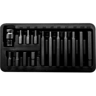 Proline Tools 10743 Zestaw końcówek do wkrętaka - Hex 4-12 Proline Tools 10743 Zestaw końcówek do wkrętaka - Hex 4-12