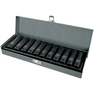 Juego de 8 vasos de impacto profundos - 3/4", 22-41 mm, Proline Juego de 8 vasos de impacto profundos - 3/4", 22-41 mm, Proline