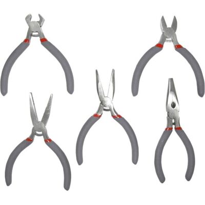 Proline Tools 28745 Mini Zangen - 5er Set für Präzisionsarbeit Proline Tools 28745 Mini Zangen - 5er Set für Präzisionsarbeit
