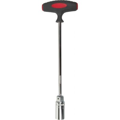 Proline Tools 29121 Bussola per candela in cromo con manico a T - Chiave a bussola Proline Tools 29121 Bussola per candela in cromo con manico a T - Chiave a bussola