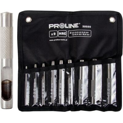 Proline Tools Punching set 9pcs 2,5-10,0mm Hrc Proline Proline Tools Punching set 9pcs 2,5-10,0mm Hrc Proline