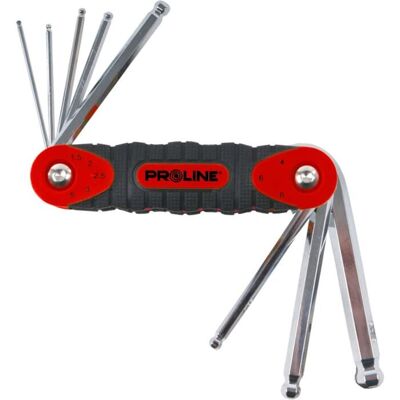 Proline Tools Sechskantschlüsselsatz - 8 Stück, 1,5-8 mm, Kugelkopf, Hochfest Proline Tools Sechskantschlüsselsatz - 8 Stück, 1,5-8 mm, Kugelkopf, Hochfest