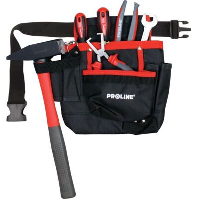 Proline Tools 52067 Custodia per attrezzi - Cintura regolabile, 7 tasche Proline Tools 52067 Custodia per attrezzi - Cintura regolabile, 7 tasche