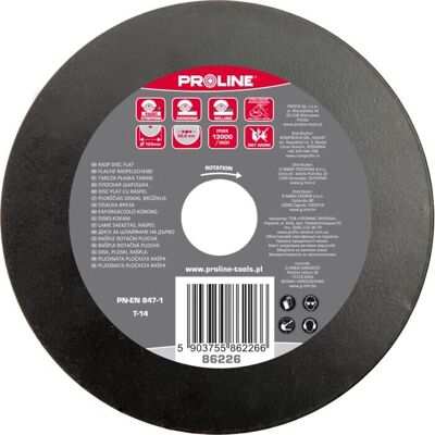 Proline Tools 86226 kątowa osprzęt do szlifierki - Płaski dysk do szlifowania Proline Tools 86226 kątowa osprzęt do szlifierki - Płaski dysk do szlifowania