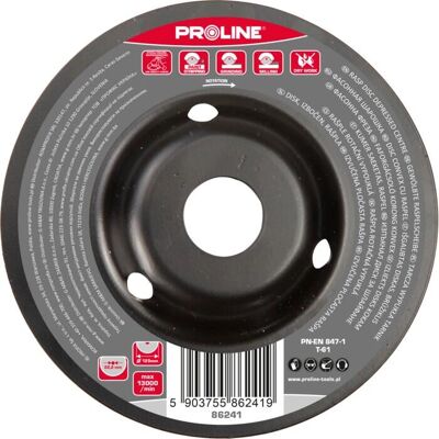 Proline Tools 86241 Winkelschleifer-Zubehör - 125mm eingedrücktes Zentrum Proline Tools 86241 Winkelschleifer-Zubehör - 125mm eingedrücktes Zentrum