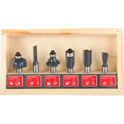 Proline Tools 93121 Fräser, 6 Stück Proline Tools 93121 Fräser, 6 Stück