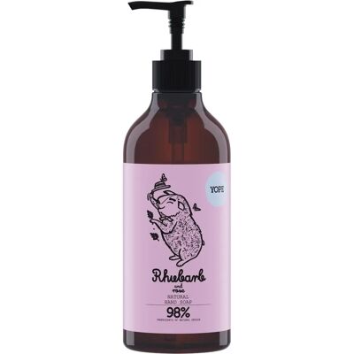 Yope Rabarbra og Rosa Flytende Såpe - Håndvask Yope Rabarbra og Rosa Flytende Såpe - Håndvask