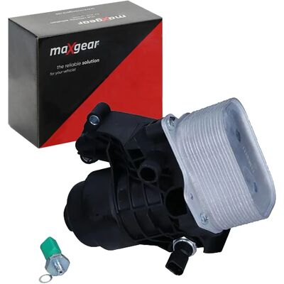 Maxgear Aluminium Oliekøler med Filter - Vandskyllet - Passer til Audi, Seat, Skoda, VW Maxgear Aluminium Oliekøler med Filter - Vandskyllet - Passer til Audi, Seat, Skoda, VW