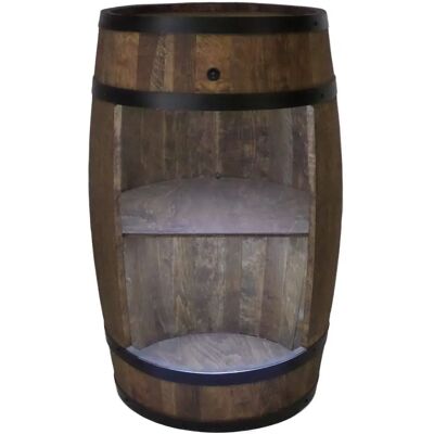 Support à bouteilles en bois Creative Cooper avec lumières LED - Style vintage - Publicité Support à bouteilles en bois Creative Cooper avec lumières LED - Style vintage - Publicité