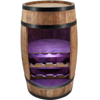 Creative Cooper Wenge Drewniana Beczka na Wino z LED-ami - Regał na Wino Creative Cooper Wenge Drewniana Beczka na Wino z LED-ami - Regał na Wino