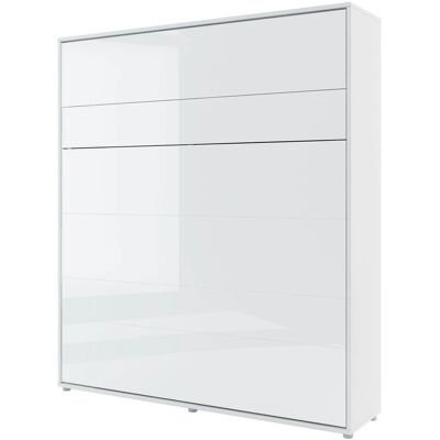Akl Furniture Private Lit Mur Blanc Lucido - Économise espace, Durable, Facile à transformer - Publicité Akl Furniture Private Lit Mur Blanc Lucido - Économise espace, Durable, Facile à transformer - Publicité