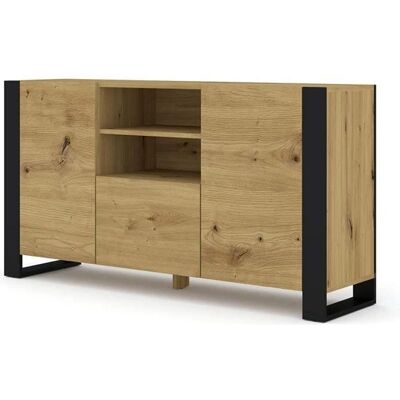 Mueble BIM - Credenza de Roble Artesano, 158cm - Credenza Mueble BIM - Credenza de Roble Artesano, 158cm - Credenza