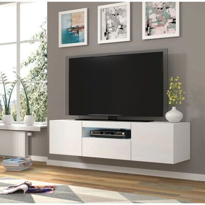 BIM Furniture Aura TV Lowboard - LED, 150cm, Weiß Matt BIM Furniture Aura TV Lowboard - LED, 150cm, Weiß Matt